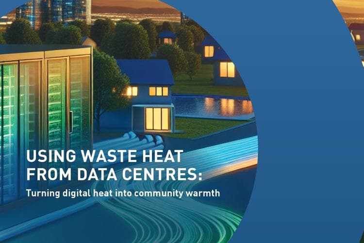 Using waste heat from data centers